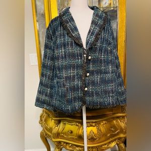 Wendy Williams tweed jacket 1X